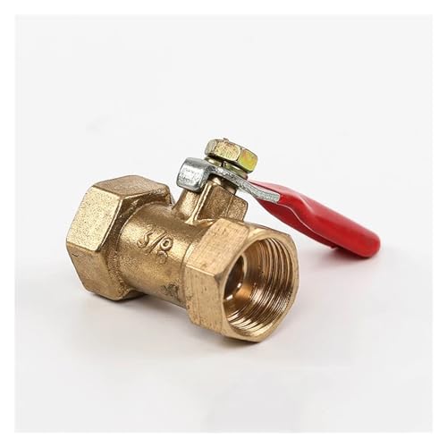 1PCS 1/8'' 1/4" 3/8'' 1/2'' Innengewinde Ball Ventil Messing Stecker Kupfer Fitting Koppler Adapter Messing Ball Ventil(1/4") von RHFYBSQA