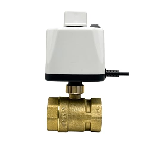 1PCS 110VAC, 220VAC 1/2" 3/4" 1" 2" Normalerweise geschlossener/normalerweise offener elektrischer Kugelhahn mit Handschalter Zweiwege-Elektrokugelhahn aus Messing mit hohem Drehmoment(3/4",NORMALLY C von RHFYBSQA
