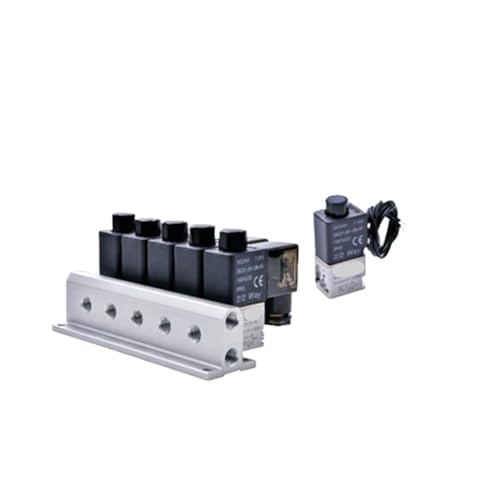 1PCS Magnetventilgruppe Verteiler 3V2M direkt wirkendes pneumatisches Luftventil DC24V AC220V normalerweise offen(3V2M7F) von RHFYBSQA