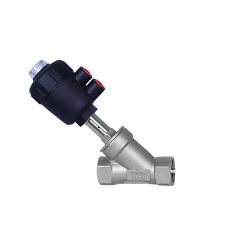 1PCS pneumatischer Verteiler 2/2-Wege-Kolbenventil-Schrägsitzventil, Dampf-Schrägsitzventil Pneumatikventil(1",THREAD) von RHFYBSQA