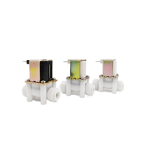 2 Stück Wassermagnetventil 12 V/24 V/220 V Normal Geschlossenes Ventil Schlauchleitung Schnellanschluss RO Wasser Umkehrosmoseanlage(1/4",AC220V) von RHFYBSQA