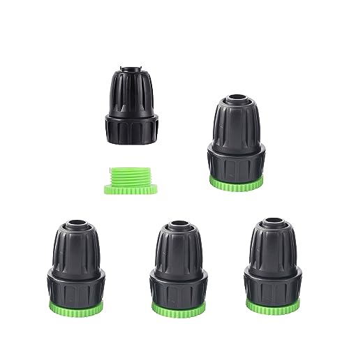 Bewässerungsfitting-Kit for die Gartenlandwirtschaft Automatische Bewässerung Micro-Bewässerungssystem 16mm PE-Rohrfittings 19-tlg(5Pcs 1I2 x3I4 Thread) von RHFYBSQA