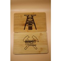 Ruhrpott Schneidebrettchen Aus Bambus von RHHolzarbeiten
