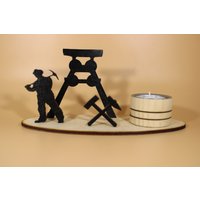 Ruhrpott Teelichthalter Bergbau Ruhrpott Teelichthalter Bergbau von RHHolzarbeiten