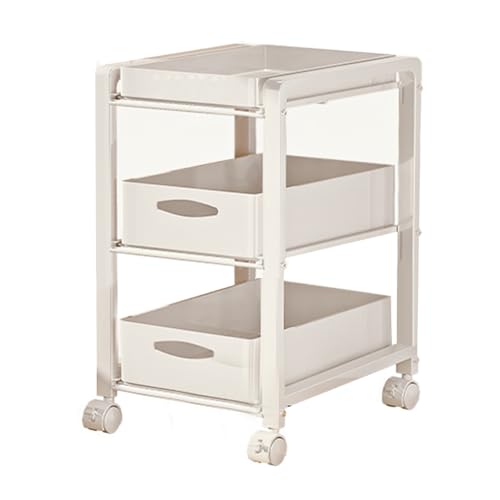 RHJOPL Schmaler Rollwagen, Kompakte Speisekammer for Die Küche, Wagen Aus Kohlenstoffstahl, Schmale Standschränke for Zuhause Und Die Küche(26.5x39x79cm) von RHJOPL