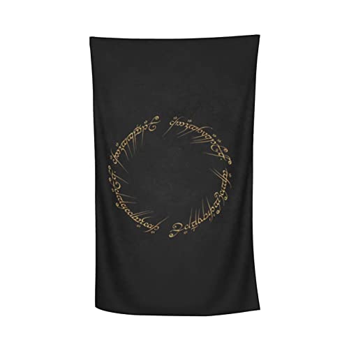 RHODAN Microfaser Handtücher,strandlaken,Sandfestes Strandhandtuch,Strandtuch,Schwarzes Mikrofaser-Strandtuch (9,70x140 cm) von RHODAN