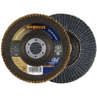 RHODIUS LSZ FB, 10 Stück, 180 mm, Korn 40, Fächerschleifscheibe von RHODIUS ABRASIVES