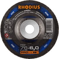 RHODIUS RS2, 25 Stück, 76 x 6,0 x 10,00 mm, Schruppscheibe von RHODIUS ABRASIVES
