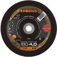 RHODIUS RS480 PIPELINE, 10 Stück, 180 x 4,0 mm, Schruppscheibe von RHODIUS ABRASIVES