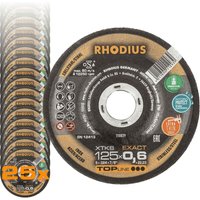 RHODIUS XTK6 EXACT, 25 Stück, 125 x 0,6 mm, Trennscheibe von RHODIUS ABRASIVES