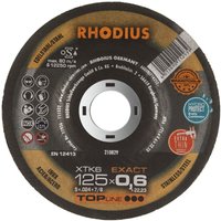 RHODIUS XTK6 EXACT, 25 Stück, 125 x 0,6 mm, Trennscheibe RHODIUS XTK6 EXACT, 25 Stück, 125 x 0,6 mm, Trennscheibe von RHODIUS ABRASIVES