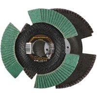 Rhodius Abrasives - 10x Rhodius vision cool Fächerschleifscheibe Korn:80 Ø115mm von RHODIUS ABRASIVES