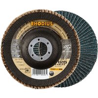 Rhodius Abrasives - rhodius lsz f, 10 Stück, 150 mm, Korn 40, Fächerscheibe von RHODIUS ABRASIVES