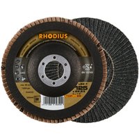 Rhodius lgz f, 10 Stück, 125 mm, Korn 60, Fächerschleifscheibe von RHODIUS ABRASIVES
