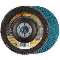 Rhodius Abrasives - rhodius lsz F2, 10 Stück, 180 mm, Korn 60, Fächerscheibe von RHODIUS ABRASIVES