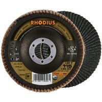 Rhodius Abrasives - rhodius lsz f extended, 10 Stück, 115 mm, Korn 60, Fächerschleifscheibe Rhodius Abrasives - rhodius lsz f extended, 10 Stück, 115 mm, Korn 60, Fächerschleifscheibe von RHODIUS ABRASIVES