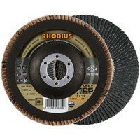 Rhodius Abrasives - rhodius lsz f extended, 10 Stück, 125 mm, Korn 80, Fächerschleifscheibe von RHODIUS ABRASIVES
