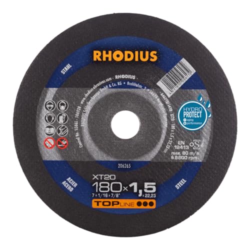RHODIUS TOPline XT20 Extradünne Trennscheibe 180 x 1,5 x 22,23 mm 25 Stk RHODIUS TOPline XT20 Extradünne Trennscheibe 180 x 1,5 x 22,23 mm 25 Stk von RHODIUS