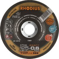 RHODIUS TOPline XTK6 EXACT Extradünne Trennscheibe 125 x 0,6 x 22,23 mm RHODIUS TOPline XTK6 EXACT Extradünne Trennscheibe 125 x 0,6 x 22,23 mm von Rhodius