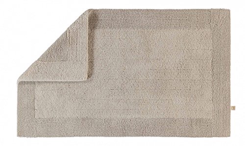 RHOMTUFT 4515316078 Badteppich mit Aussparung Prestige 60 x 60 cm, Aqua 50 x 75 cm Badteppich 320 Stone von Rhomtuft