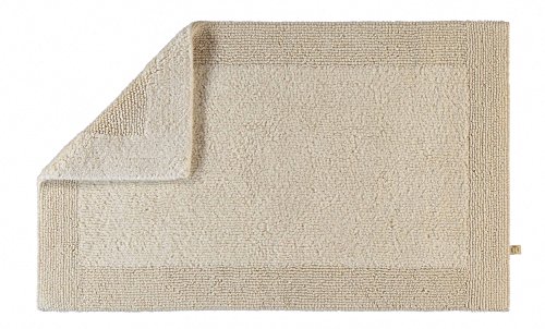 RHOMTUFT 4515316078 Badteppich mit Aussparung Prestige 60 x 60 cm, Aqua 60 x 60 cm WC-Vorleger mit Ausschnitt 20 Natur-Jasmin von Rhomtuft