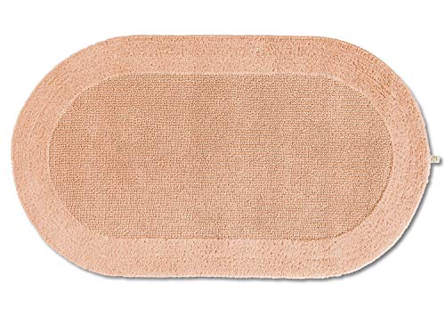 RHOMTUFT Badteppich EXQUISIT oval 60 x 100 cm Farbe: Peach von RHOMTUFT