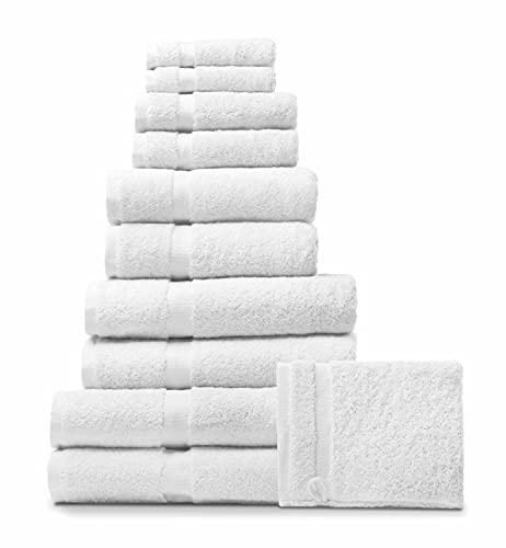 Rhomtuft Handtücher Princess Weiss - 01 Handtuch 55x100 cm von Rhomtuft