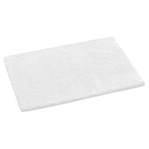 Rhomtuft Badteppich Square - weiss 1 - 70 x 120 cm von Rhomtuft