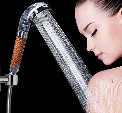 RHP Duschkopf mit Mineralsteinen & 3 Strahlarten I Wassersparende und Druckerhöhende Duschbrause - bis zu 30% Wasserersparnis - Handbrause Brausekopf für normale Dusche & Regendusche RHP Duschkopf mit Mineralsteinen & 3 Strahlarten I Wassersparende und Druckerhöhende Duschbrause - bis zu 30% Wasserersparnis - Handbrause Brausekopf für normale Dusche & Regendusche von RHP