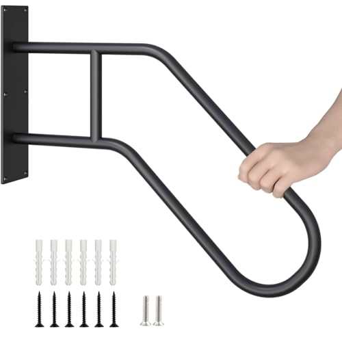 U-förmiger Handlauf Edelstahl, Wandhalterung Handlauf Treppe für 1 bis 3 Stufen, Edelstahl Treppengeländer für Garten, Garage, Veranda, Innen und Außen von RHSHANLICUN
