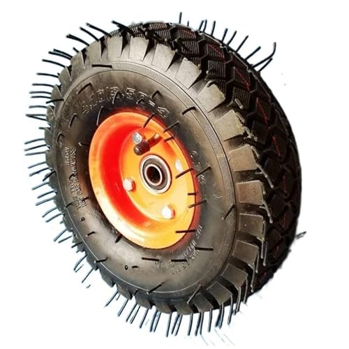 1 Stück 10 Zoll 350-4 quadratische Seitenhülse Silent Rubber aufblasbares Rad von RHVOVNVOM