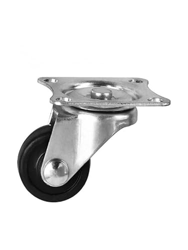 24 Stück Rollen 1,25 Zoll Gummi Universalrad Höhe 4 cm Durchmesser 3 von RHVOVNVOM