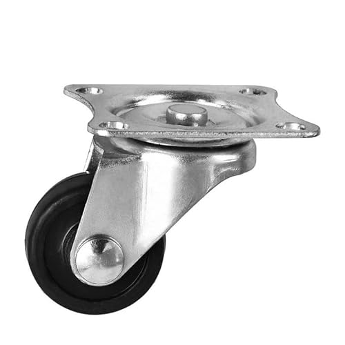 24 Stück Rollen 1,25 Zoll Gummi Universalrad Höhe 4 cm Leiser Durchmesser 3 Schönheitsinstrument von RHVOVNVOM