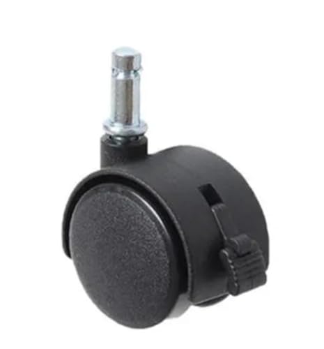 4 Stück 1 Zoll Nylonrad, Blumenrahmen Universalbremse Elektrische Lenkrolle Sicherungsring Kunststoff(Plunger-Braked) von RHVOVNVOM