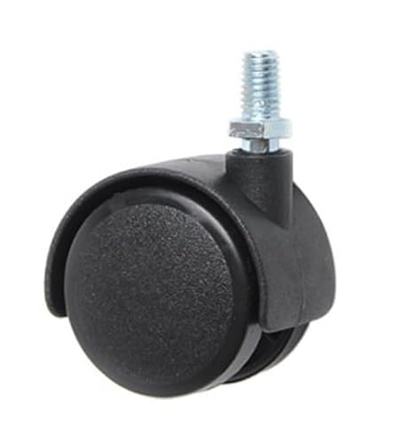 4 Stück 1 Zoll Nylonrad, Blumenrahmen Universalbremse Elektrische Lenkrolle Sicherungsring Kunststoff(Screw-8mm) von RHVOVNVOM