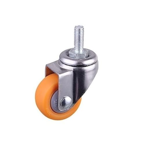4 Stück 1 Zoll Schraubenrolle Orange PP Möbelrad Stummschaltung Vitrine Lautsprecher(G) von RHVOVNVOM