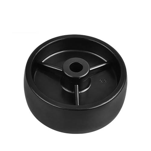 4 Stück Rollen 1,5 Zoll schwarz PP Einzelrad heller Kunststoff glatt Durchmesser 40 mm Möbel von RHVOVNVOM