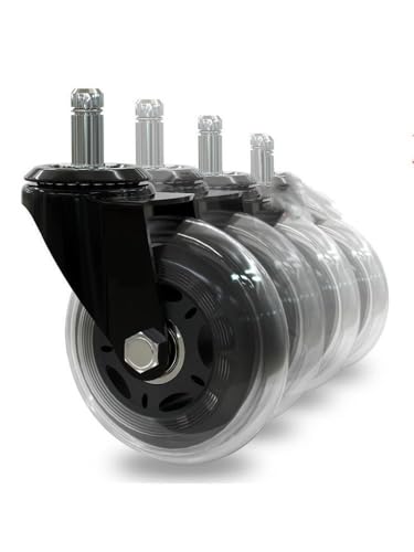 5 Stück 3-Zoll-PU-Universalrad Trockeneis Bürostuhl Computerroller(Card spring electrop) von RHVOVNVOM