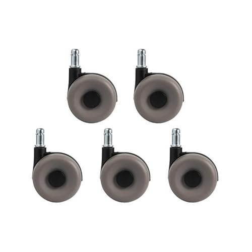 5 Stücke Stuhl Rad Zubehör Computer Pulley Boss Caster Universal Gummi(Gray) von RHVOVNVOM