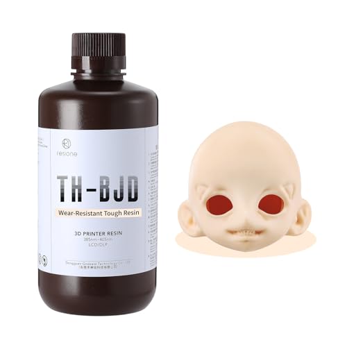 RESIONE Verschleißfestes Tough BJD Resin - Nicht-Gelbendes 3D Drucker Resin in Mehreren BJD-Farben - 3D Harz mit Langzeit-Rissbeständigkeit für 3D Druck - Cremerosa von RI RESIONE