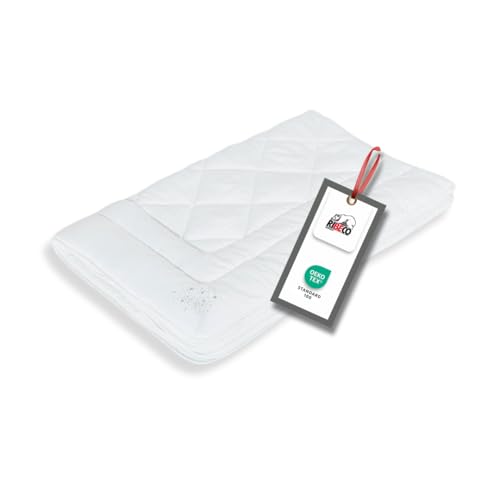 RIBECO GERMANY Mikrofaserdecke Jan 135x200 cm – Wärmeklasse leicht – Gesteppte Bettdecke mit praktischer Polyesterfüllung, allergikerfreundlich RIBECO GERMANY Mikrofaserdecke Jan 135x200 cm – Wärmeklasse leicht – Gesteppte Bettdecke mit praktischer Polyesterfüllung, allergikerfreundlich von RIBECO GERMANY