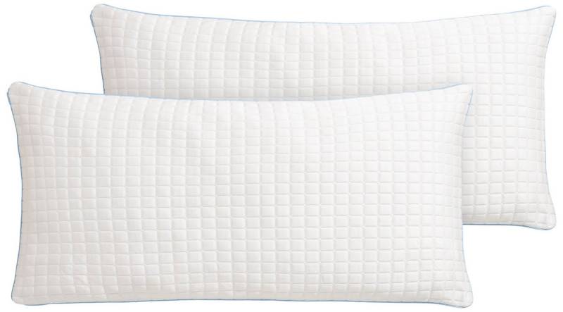 RIBECO Kissenhülle Olaf, Kissenbezug mit kühlender Vorderseite, (2 Stück), der perfekte Bezug für den Sommer! von RIBECO