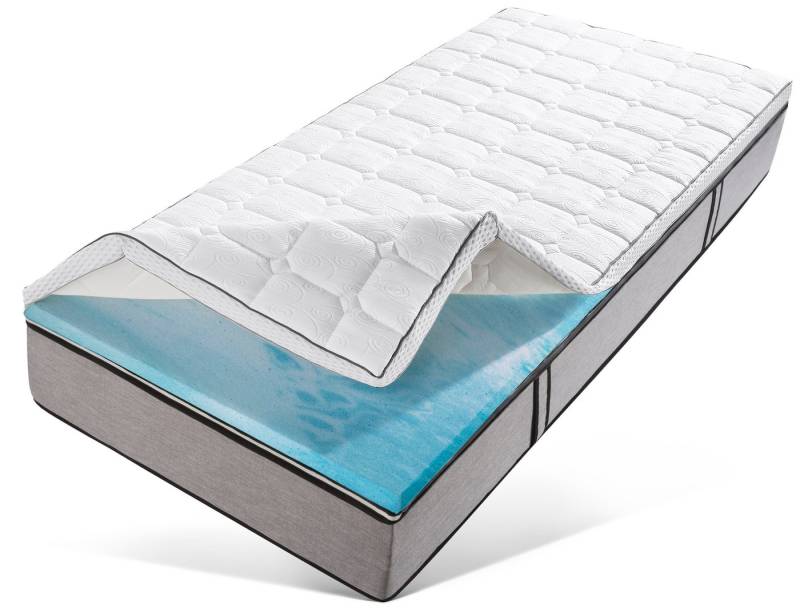 RIBECO, Topper Aaron MAXI, Topper 90x200 cm,180x200 cm, 11 cm hoch, Gelschaum, Matratze, Boxspringbett geeignet, ergonomisch von Ribeco