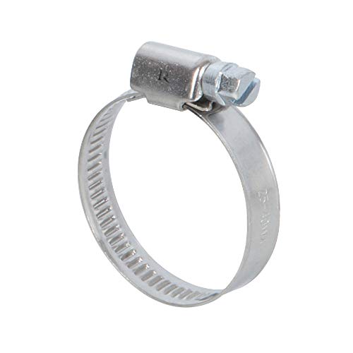 RIBILAND 07370 Schlauchschelle Edelstahl Silber 25 bis 40 mm 2-teilig von RIBIMEX