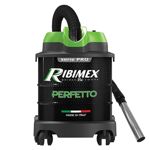 Ribimex PRCEN020, Perfekter Aschesauger, Kunststoff und Metall, Schwarz/Grün, 20 L silenzioso von RIBIMEX