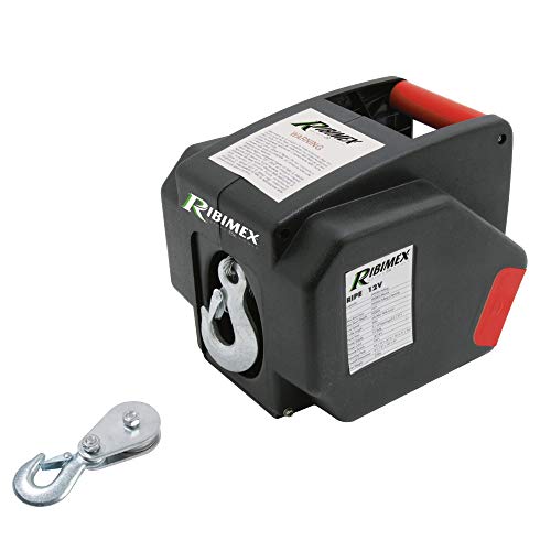 RIBITECH 2625 Winden Auto 5 Tonnen Fuß AV 12 V schwarz von RIBIMEX