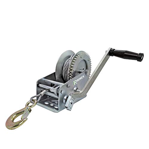 RIBITECH 953 Seilwinde mit Kurbel 1100 kg von RIBIMEX