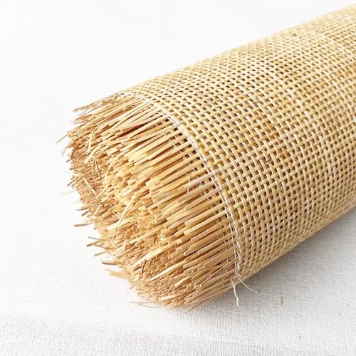 80cm Breites, Natürliches Rattan Gurtbandrolle Möbel, Rattan Stuhl Vorgewebtes Gurtband Rolle Netzgewebe, Rattan Geflecht Material Offenes Netz Gewebe Stoff für Schrank Tür Bett (Größe : 80x200cm) von RIBLOR