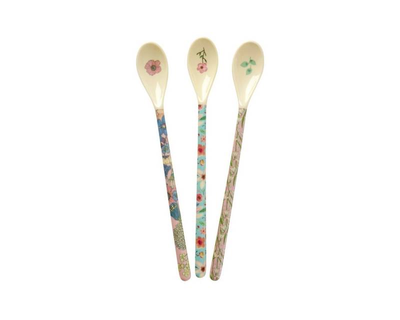 RICE A/S Kaffeelöffel Melamin Löffel Set, 3er Pack, lang, Blumen- & Maritime Motive RICE A/S Kaffeelöffel Melamin Löffel Set, 3er Pack, lang, Blumen- & Maritime Motive von RICE A/S