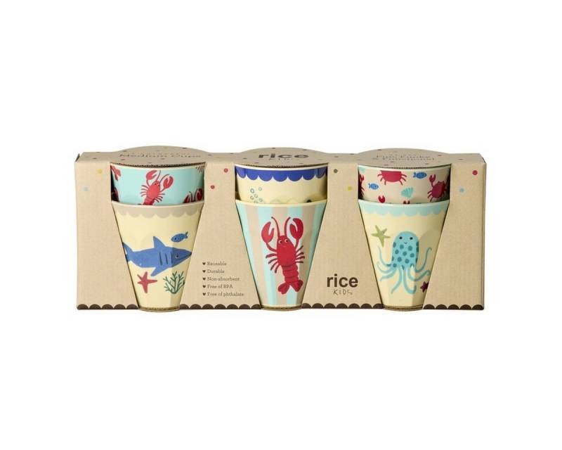 RICE A/S Kinderbecher Melamin Kinderbecher Set robust 6er Becherset farbenfrohes Design RICE A/S Kinderbecher Melamin Kinderbecher Set robust 6er Becherset farbenfrohes Design von RICE A/S